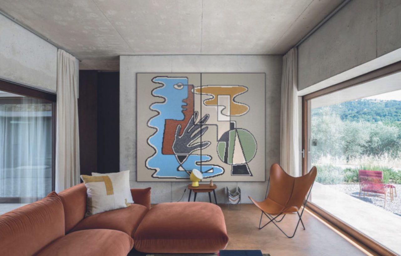 Calliope est l’un des quatre décors imaginés par Vincent Darré pour la marque Bisazza