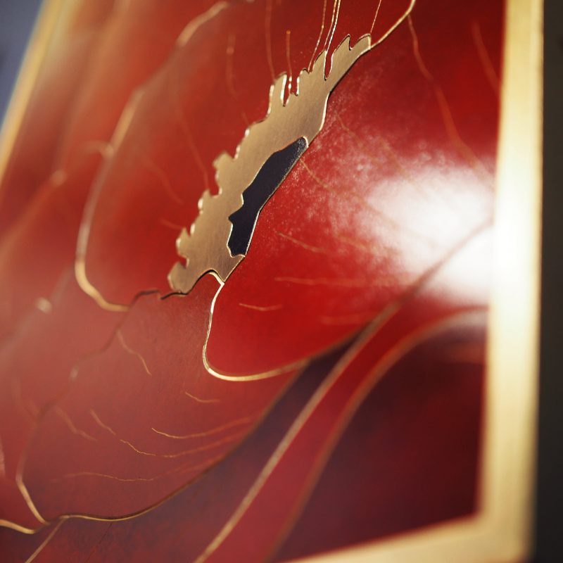 patine sur laiton, fleurs, artiste japonais, Ryo Hikosaka