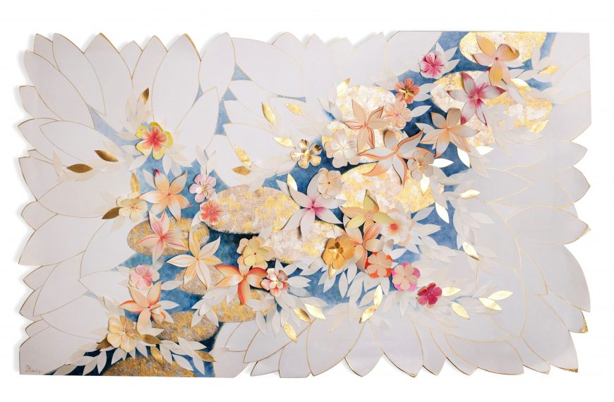 parchemin fleurs enluminure france artisanat d'art