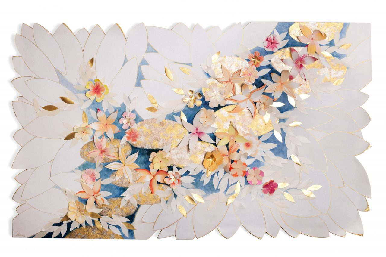 parchemin fleurs enluminure france artisanat d'art