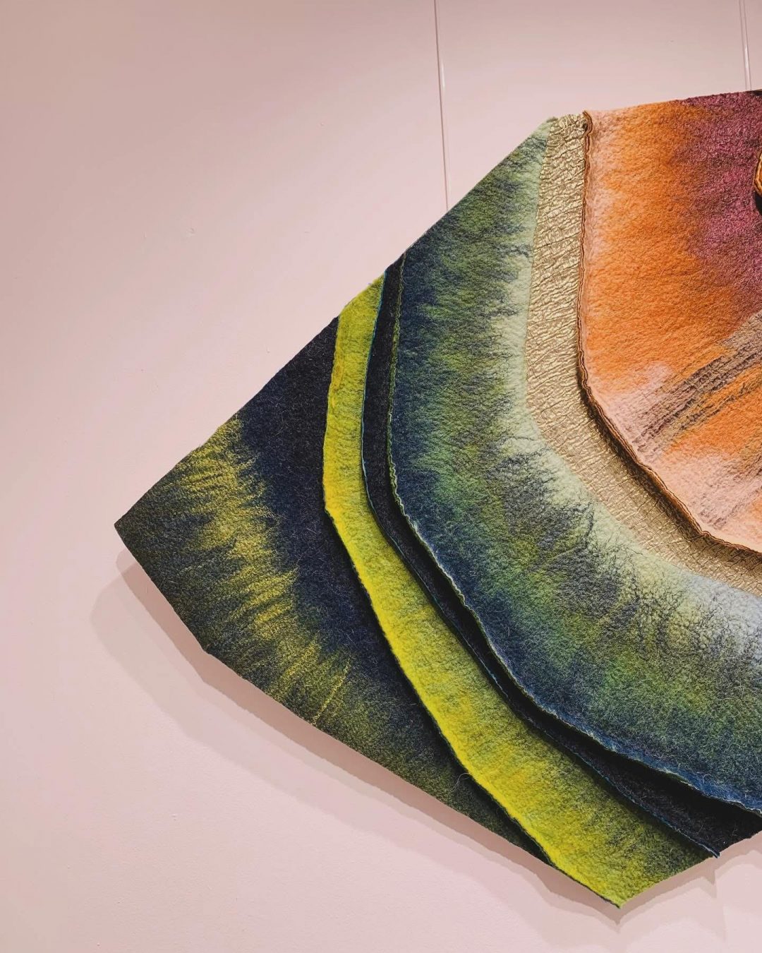 Aurélia Westray feutre moderne art contemporain tableau en feutre 