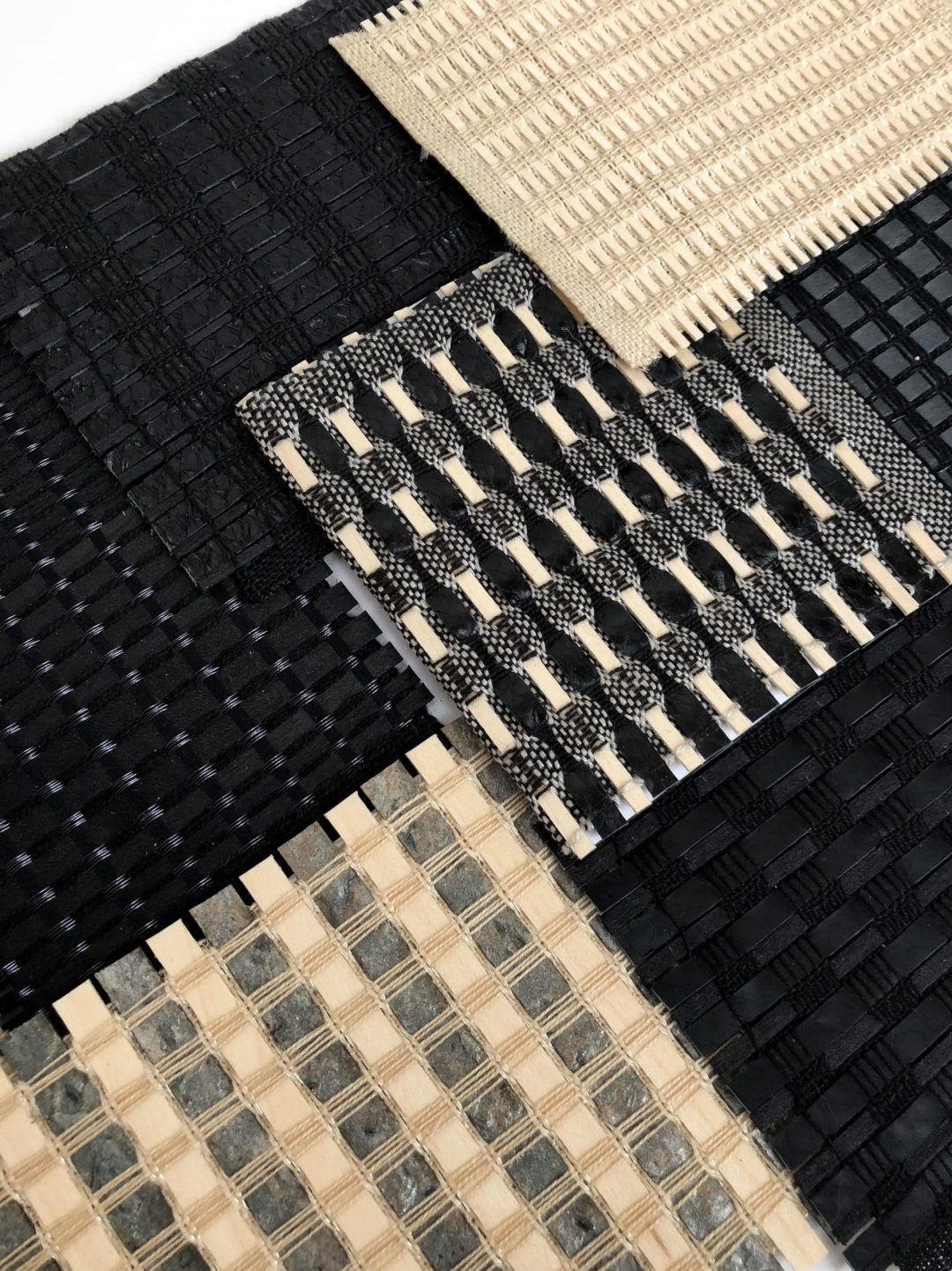 bois, paille, ardoise, tissage moderne Stéphanie Lacoste