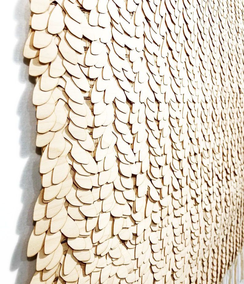 Stéphanie Lacoste, tissage, art contemporain, techniques mixte 