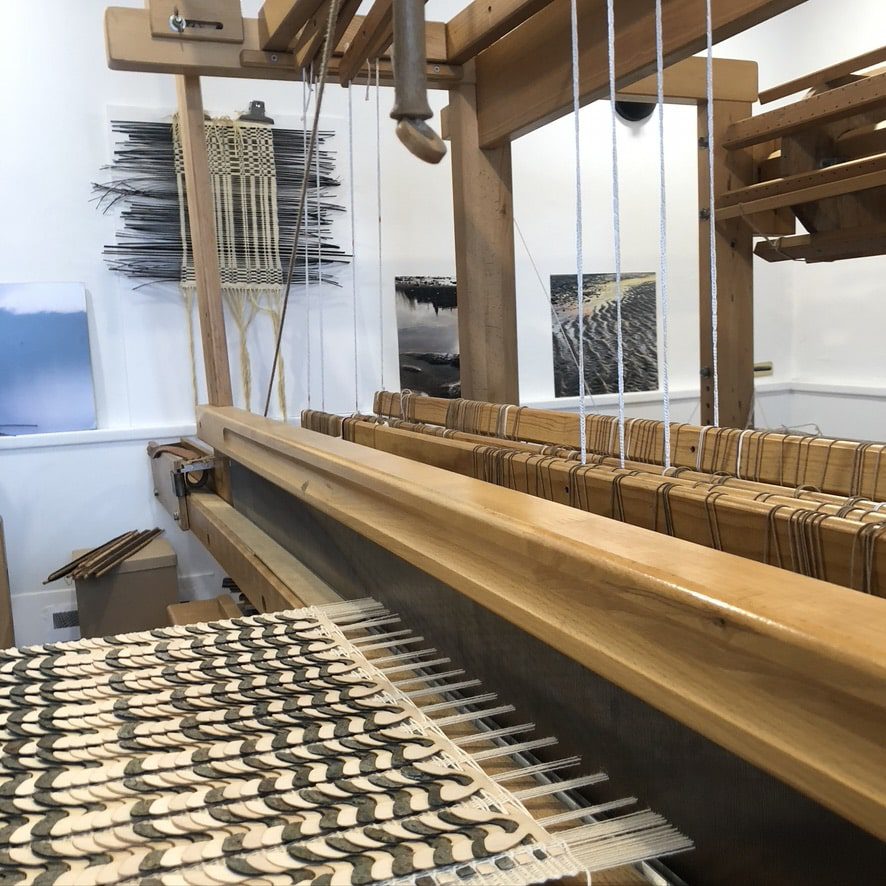 métier à tisser, Stéphanie Lacoste, art contemporain, tissage 